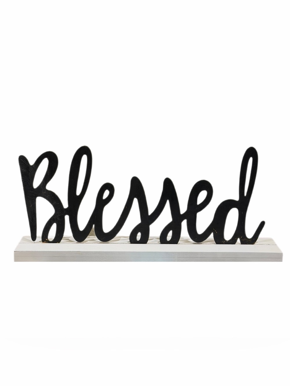 NWT BLESSED SIGN FOR HOME/OFFICE RUSTIC IRON & WOOD COZY COTTAGE CORE FALL
VIBES